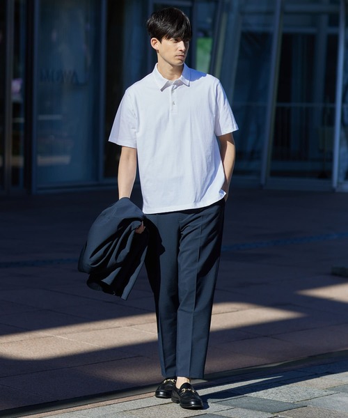 「URBAN RESEARCH ROSSO MEN」 半袖ポロシャツ MEDIUM ホワイト メンズ_画像9