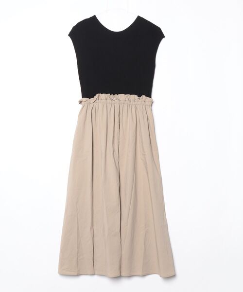 VIS（ビス） ノースリーブワンピース S ベージュ レディース