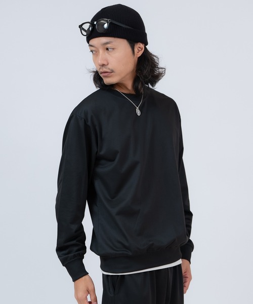 eurokenvy kenvy セットアップ スウェット ジョガーパンツ L 黒 セットアップ メンズ 上下セット ボリュームネック アンクル丈