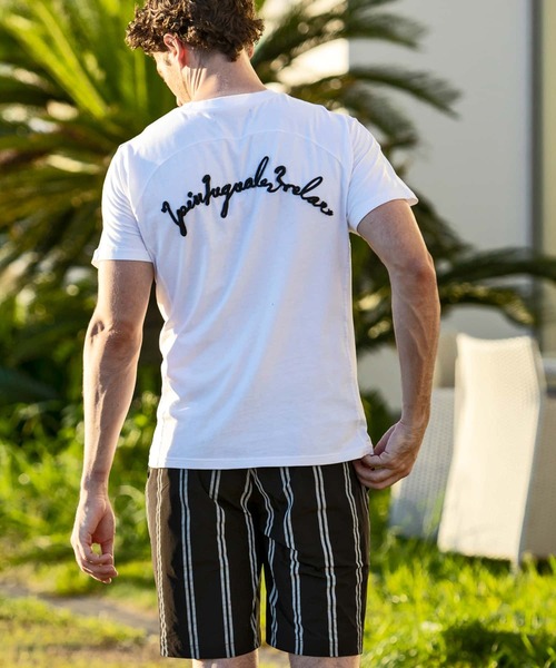 [1PIU1UGUALE3 RELAX ] короткий рукав футболка S белый мужской 