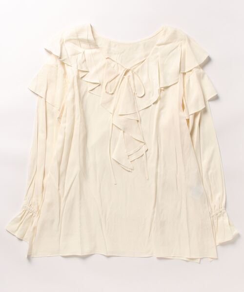 「VIS」 長袖ブラウス FREE オフホワイト レディース_画像2