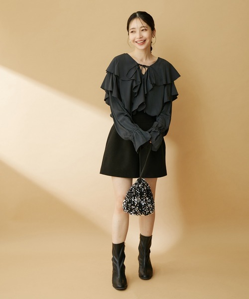 「VIS」 長袖ブラウス FREE オフホワイト レディース_画像7