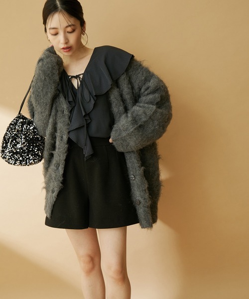 「VIS」 長袖ブラウス FREE オフホワイト レディース_画像8