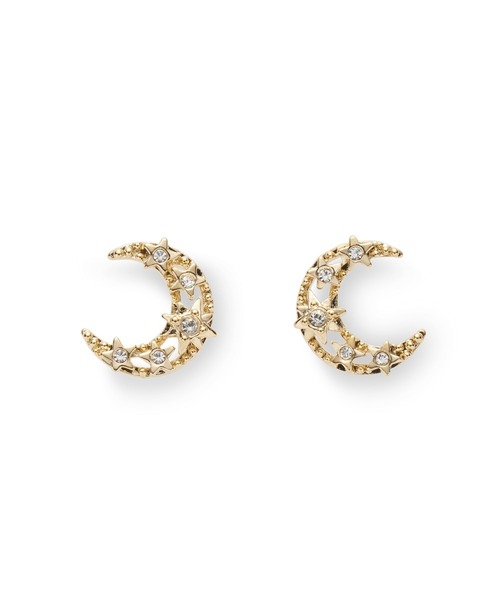 LANVIN en Bleu ピアス 月モチーフピアス レディース : ZOZOTOWN Yahoo