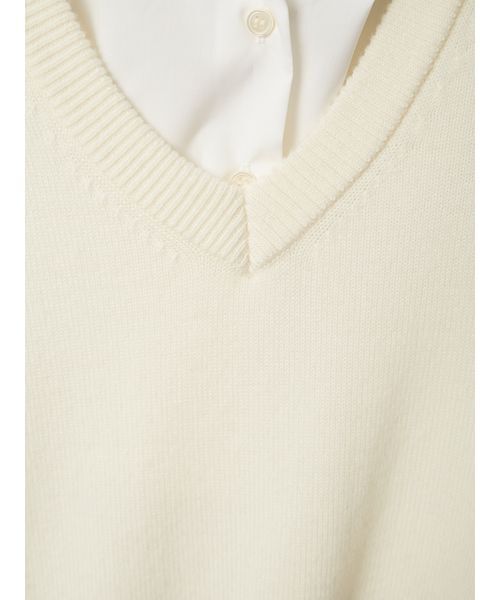 FRAY I.D（フレイ・アイディー） ワンピース レイヤードシャツカラー