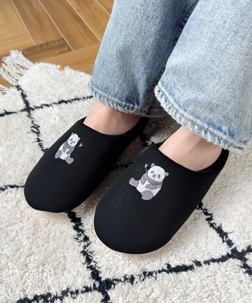 CALIFORNIA OUTFITTERS スリッパ 10E6 アニマル刺繍スリッパ