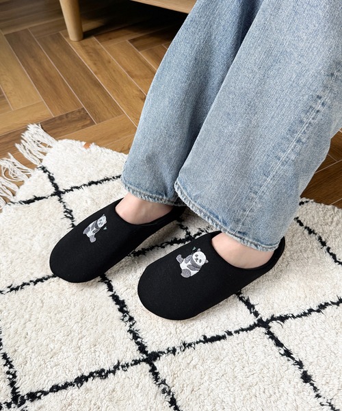 CALIFORNIA OUTFITTERS スリッパ 10E6 アニマル刺繍スリッパ