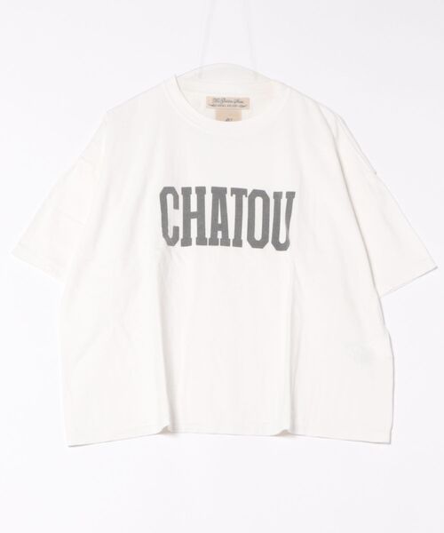 「Rouge vif」 半袖Tシャツ フリー オフホワイト レディース_画像2