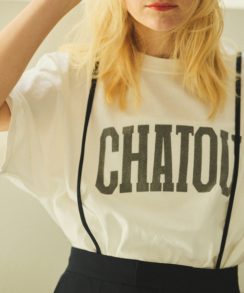 「Rouge vif」 半袖Tシャツ フリー オフホワイト レディース_画像3