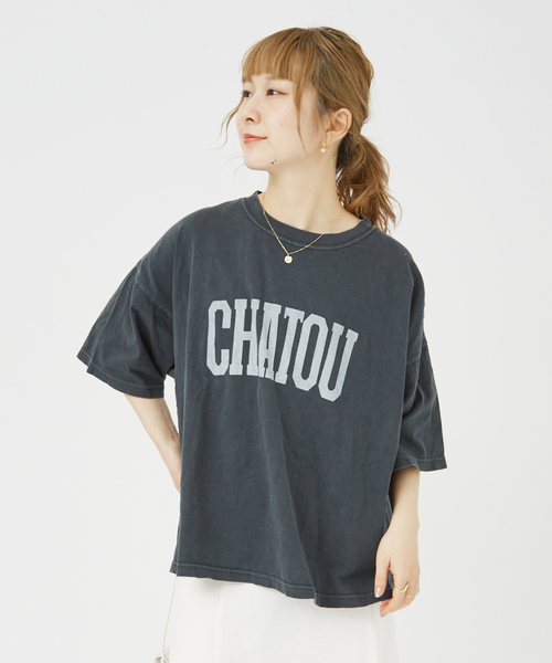 「Rouge vif」 半袖Tシャツ フリー オフホワイト レディース_画像7
