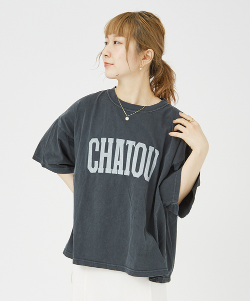 「Rouge vif」 半袖Tシャツ フリー オフホワイト レディース_画像8