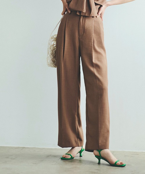 「VIS」 スラックス S ブラウン系その他2 レディース_画像4