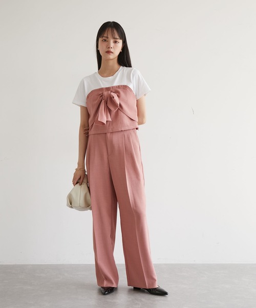 「VIS」 スラックス S ブラウン系その他2 レディース_画像6