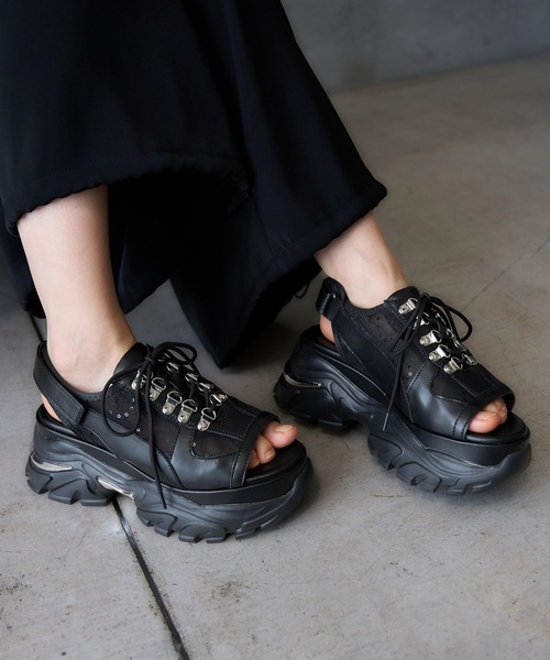 「HARE」 フラットサンダル LARGE ブラック レディース_画像9