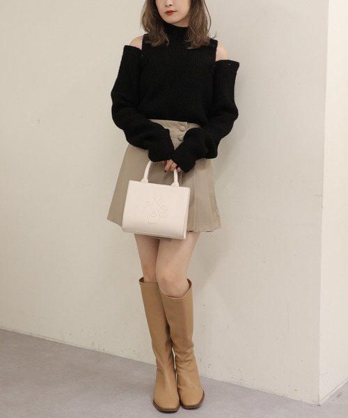 「one after another NICE CLAUP」 長袖ニット FREE ブラウン レディース_画像8