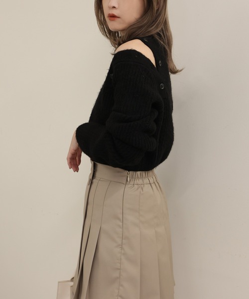 「one after another NICE CLAUP」 長袖ニット FREE ブラウン レディース_画像10