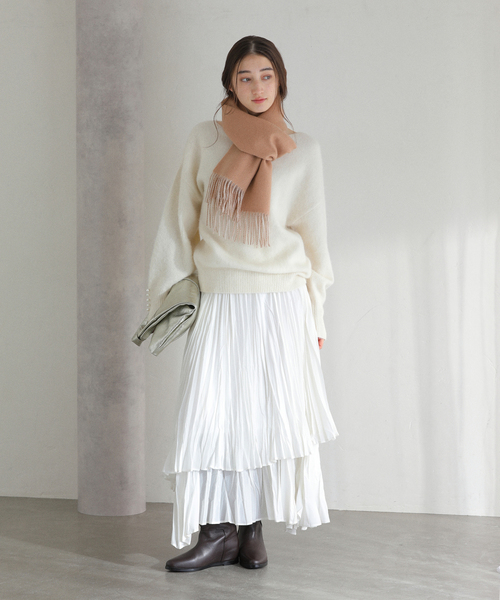 La TOTALITE（ラ トータリテ） マフラー ストール カシミヤブレンド W