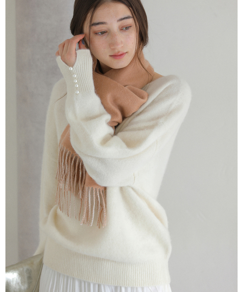 La TOTALITE（ラ トータリテ） マフラー ストール カシミヤブレンド W