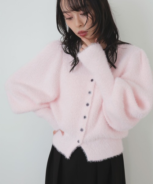 LIAN（リアン） カーディガン シャギーボリュームスリーブカーディガン