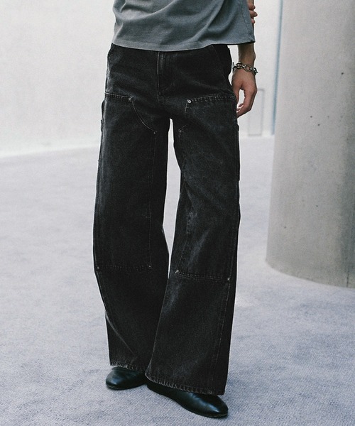 WYM LIDNM 「WYM LIDNM」 デニムパンツ M ブラック メンズ : ZOZOTOWN