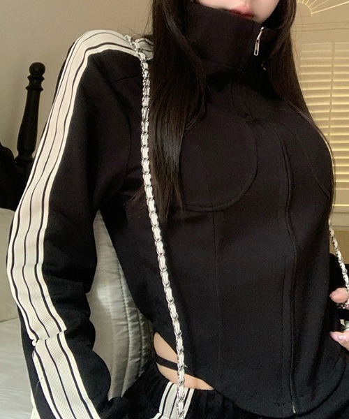 「c.u.l」 ブルゾン M ブラック レディース_画像3