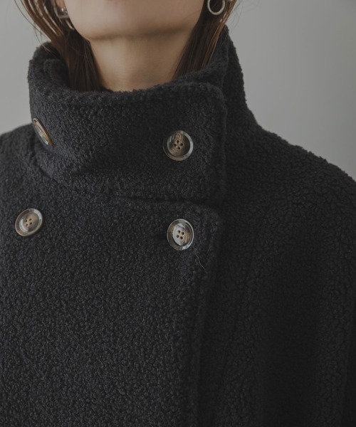 「rectangle」 ポンチョコート FREE アイボリー レディース_画像8