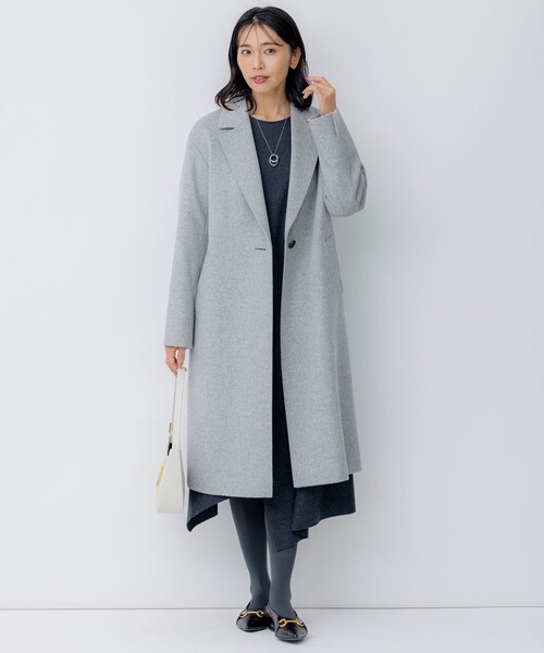 23区（ニジュウサンク） チェスターコート 38 グレー レディース