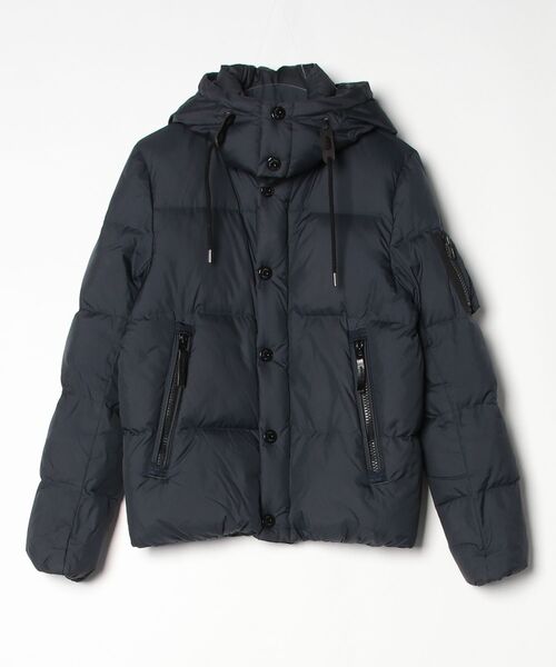 ナノ・ユニバース　ネイビー ダウンジャケット　西川ダウン NANO universe（ナノ・ユニバース） ダウンジャケット「NISHIKAWA