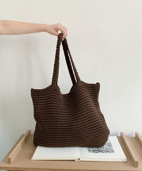 IRADOWL（アイラドール） トートバッグ ニット台形トートバッグ