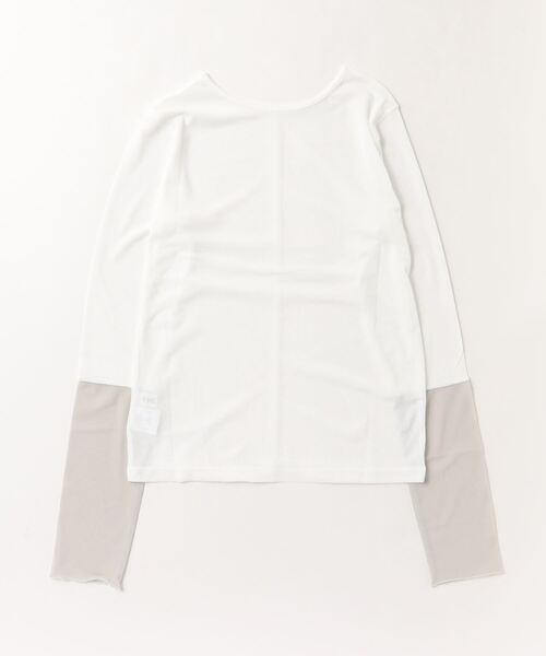 「THE YOn」 長袖カットソー FREE ホワイト レディース_画像2