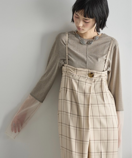 「THE YOn」 長袖カットソー FREE ホワイト レディース_画像8