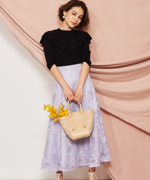 「NOELA」 フレアスカート S グレー レディース_画像2