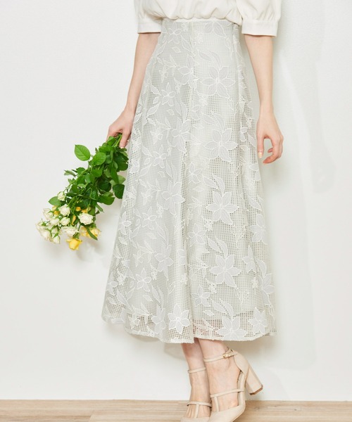 「NOELA」 フレアスカート S グレー レディース_画像9