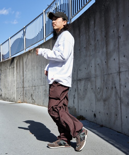 NO NEED（ノーニード） ワイドパンツ パンツ カラーナイロンパンツ2