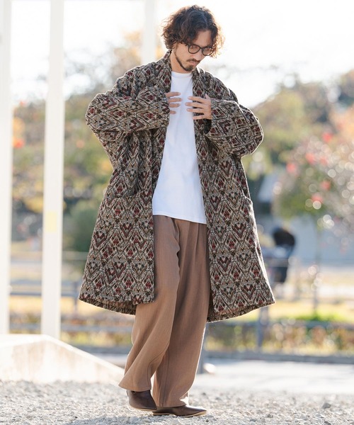 ヒステリックグラマー　ガウン　コート　ロングカーディガン　ローブ　総柄 ヒステリックグラマー ガウン コート ロングカーディガン ローブ 総柄