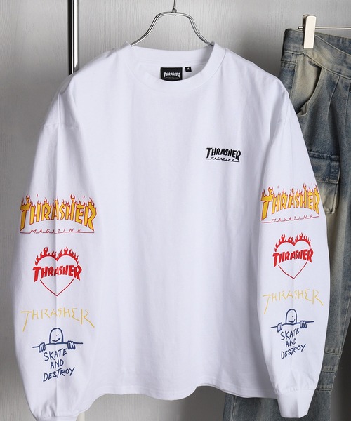 ロゴ入りロングシャツ レヴィ 袖リブロングスリーブTシャツ [ブラック・ラグーン] | 公式