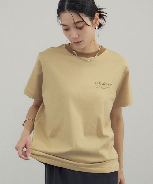 AMERICANA（アメリカーナ） tシャツ for SALON」リンガーT レディース