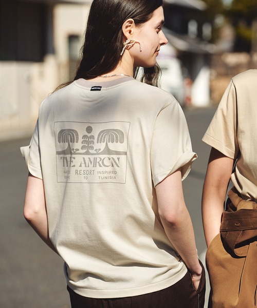 AMERICANA（アメリカーナ） tシャツ for SALON」リンガーT レディース