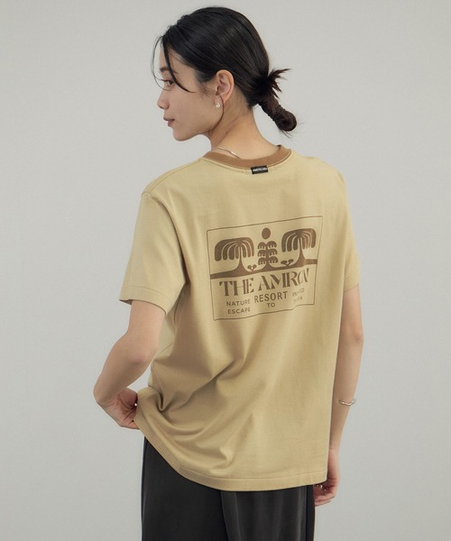 AMERICANA（アメリカーナ） tシャツ for SALON」リンガーT レディース