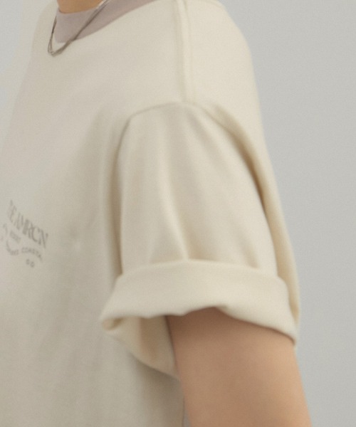 AMERICANA（アメリカーナ） tシャツ for SALON」リンガーT レディース