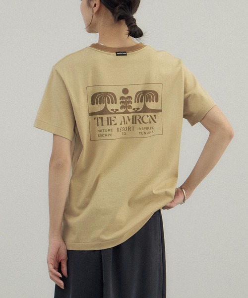 AMERICANA（アメリカーナ） tシャツ for SALON」リンガーT レディース