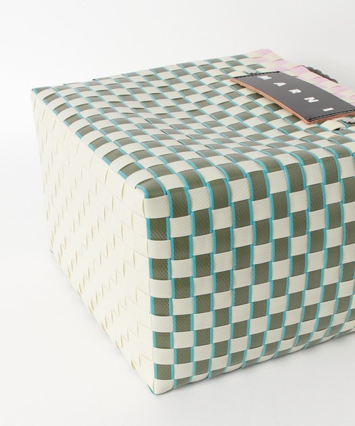 MARNI MARKET 「MARNI MARKET」 かごバッグ FREE グリーン×ピンク