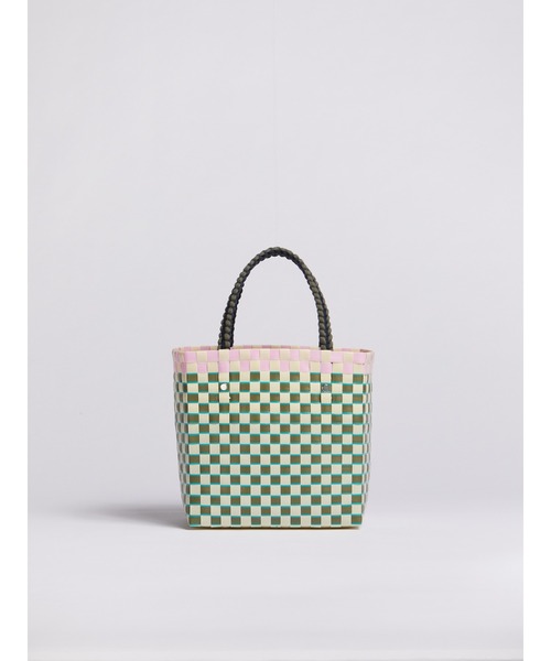 MARNI MARKET 「MARNI MARKET」 かごバッグ FREE グリーン×ピンク
