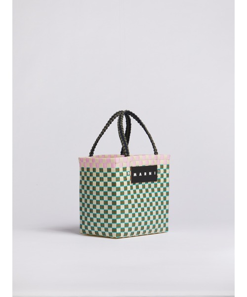 MARNI MARKET 「MARNI MARKET」 かごバッグ FREE グリーン×ピンク