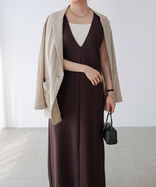 「evernavy」 サロペットスカート S ブラウン系その他 レディース_画像6