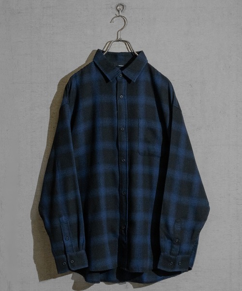 「Naive magic」 長袖シャツ LARGE グリーン メンズ_画像8