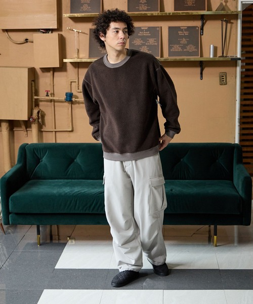 「BAYFLOW」 カーゴパンツ LARGE ダークブラウン メンズ_画像3