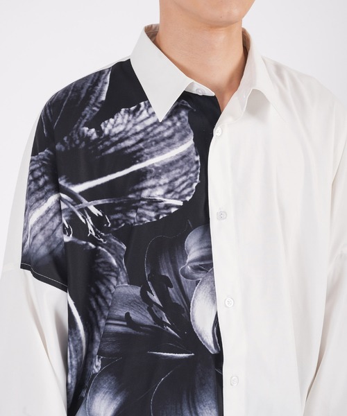 「REGIEVO」 長袖シャツ MEDIUM ブラック メンズ_画像2