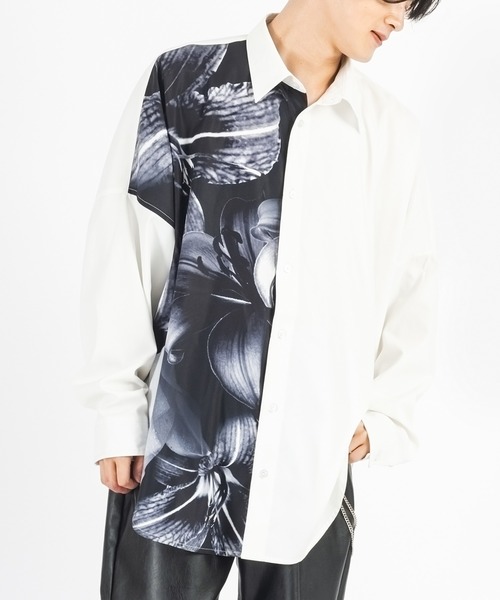 「REGIEVO」 長袖シャツ MEDIUM ブラック メンズ_画像6