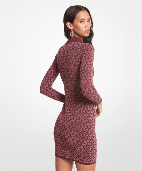 「MICHAEL KORS」 ニットワンピース X-SMALL レッド レディース_画像2